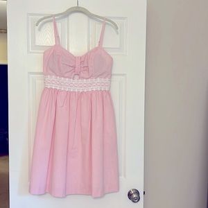 Lilly Pulitzer | pink & white seersucker | Kaitlynn dress | Size 4